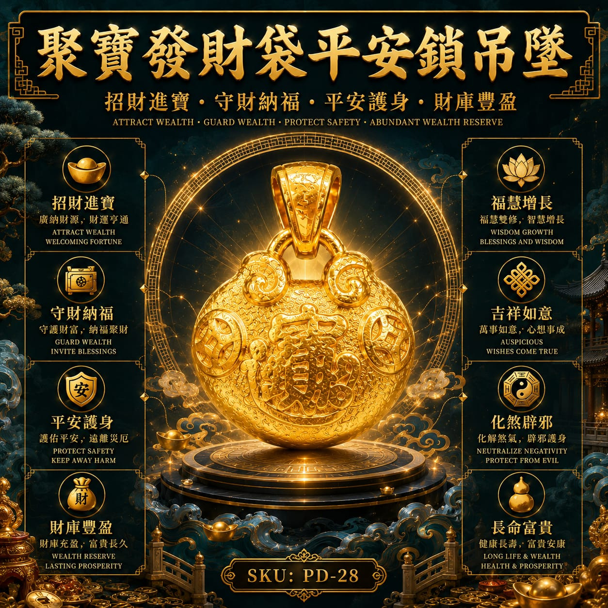【聚宝平安锁】[Treasure-Gathering Safety Lock]