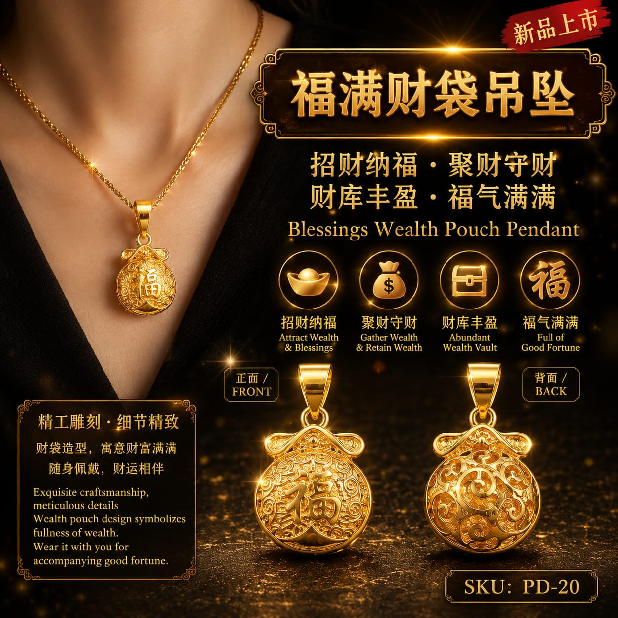 【福满财袋】[Money Bag Full of Fortune]