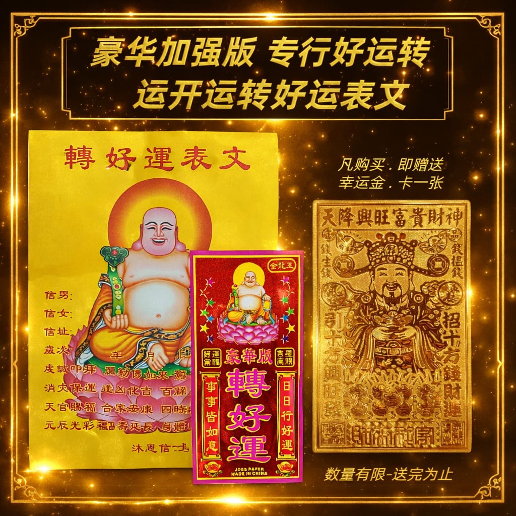 【豪華加強版】拜拜 專行好運 轉運 開運｜【PREMIUM & ENHANCED EDITION】PROMOTE AND WORSHIP FOR GOOD LUCK