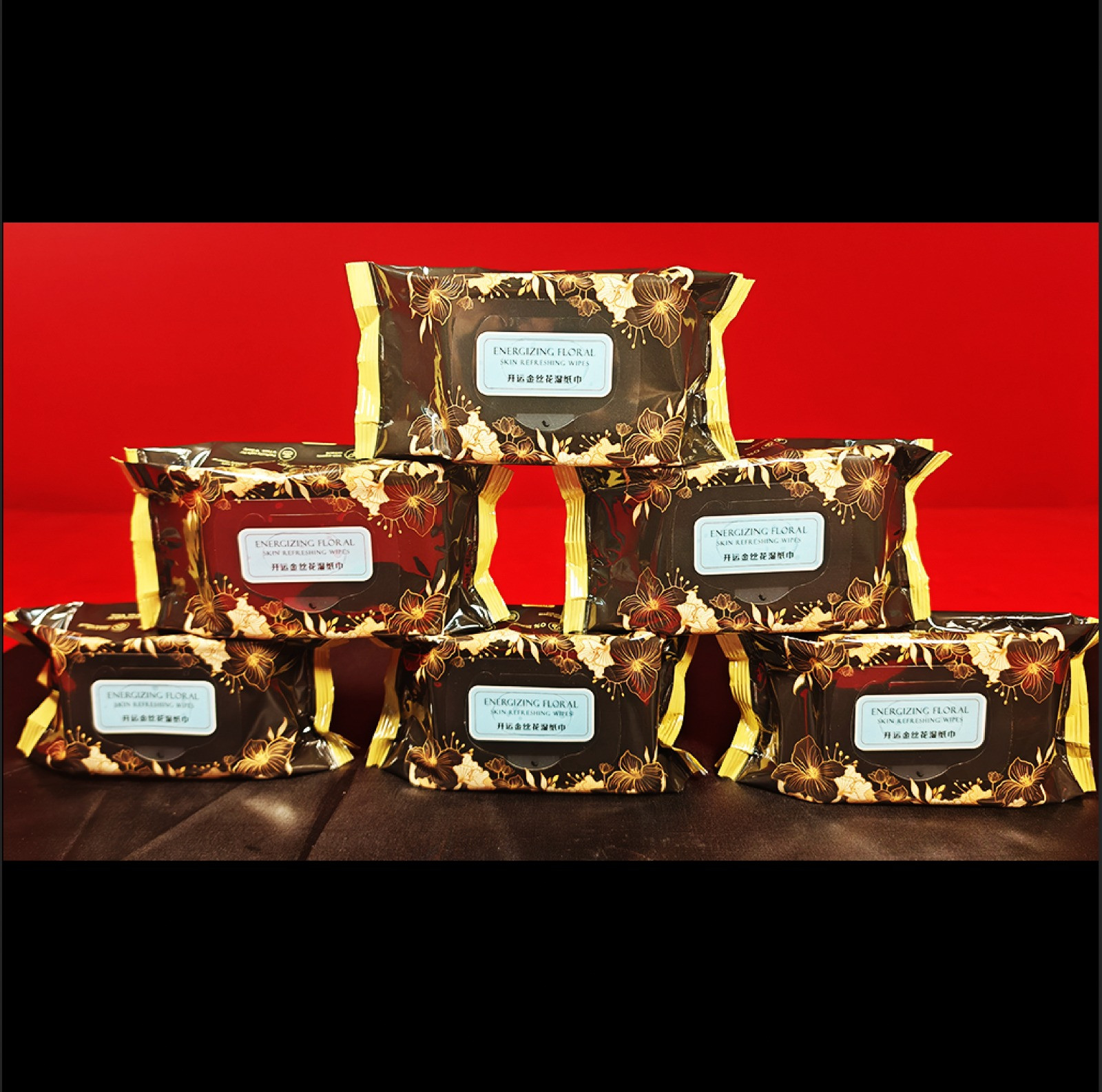 開運金絲花濕紙巾【黑加仑+茶味】|Energizing Floral Skin Refreshing Wipes [BLACKCURRANT & TEA]