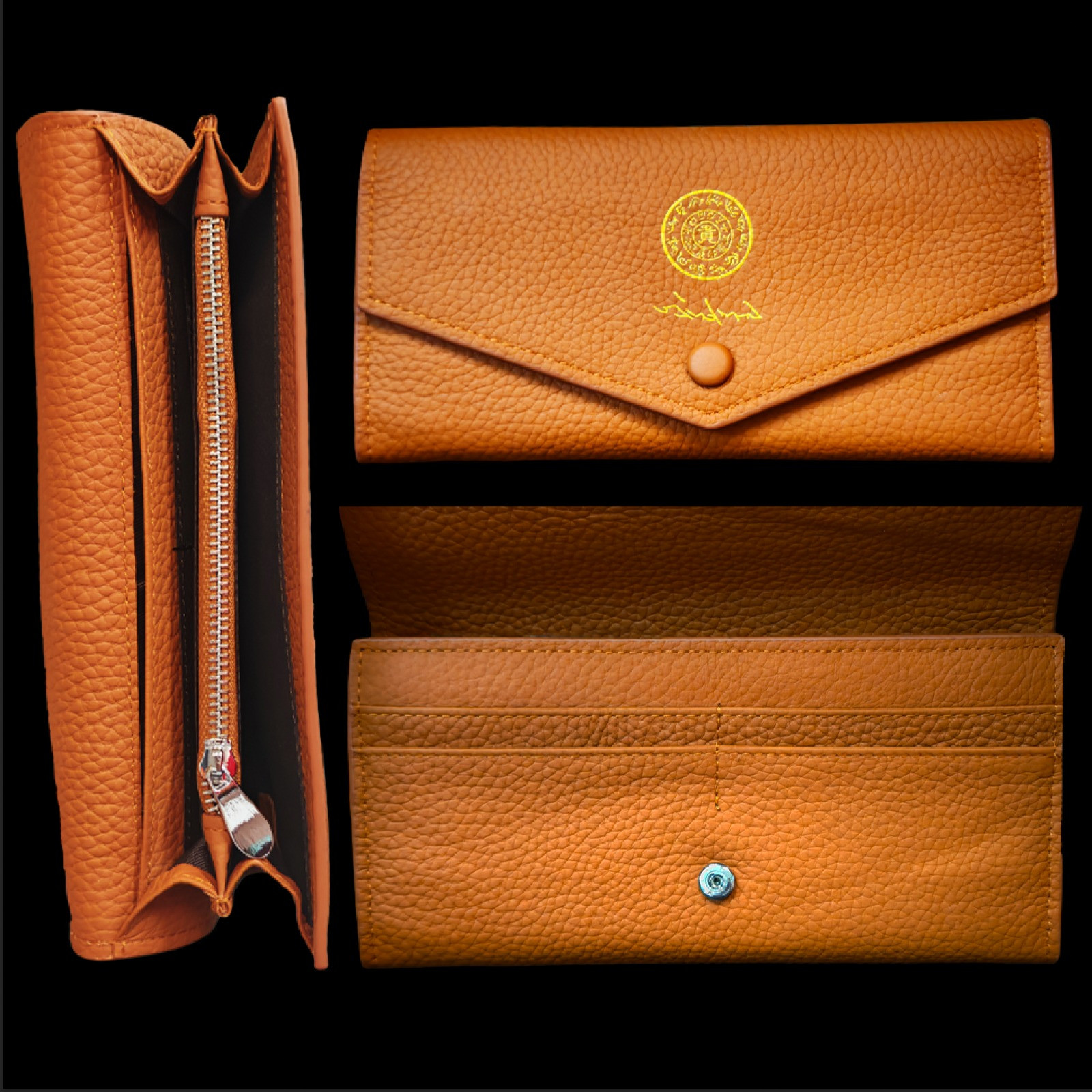 高端高品質豬籠入水豬乸包|DELUXE & PREMIUM QUALITY WEALTH FLOW IN FEMALE PIGGY WALLET/BAG(LIGHT BROWN)