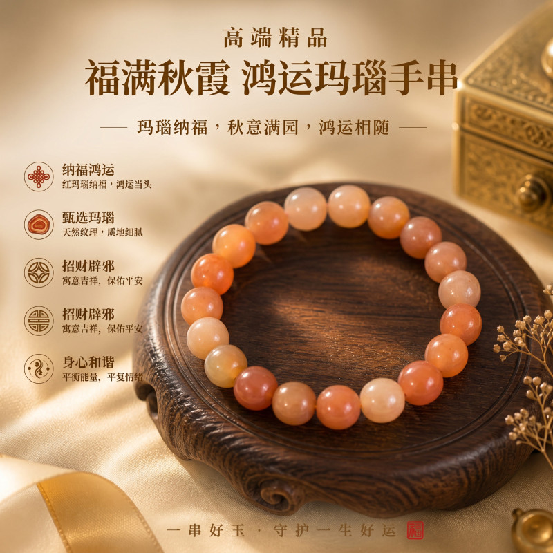 福满秋霞手串 | Autumn Blessing Bracelet