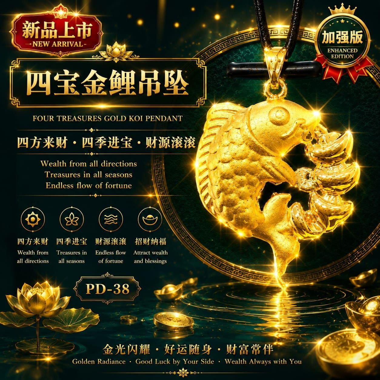【四宝金鲤】[Four-Treasure Golden Carp]