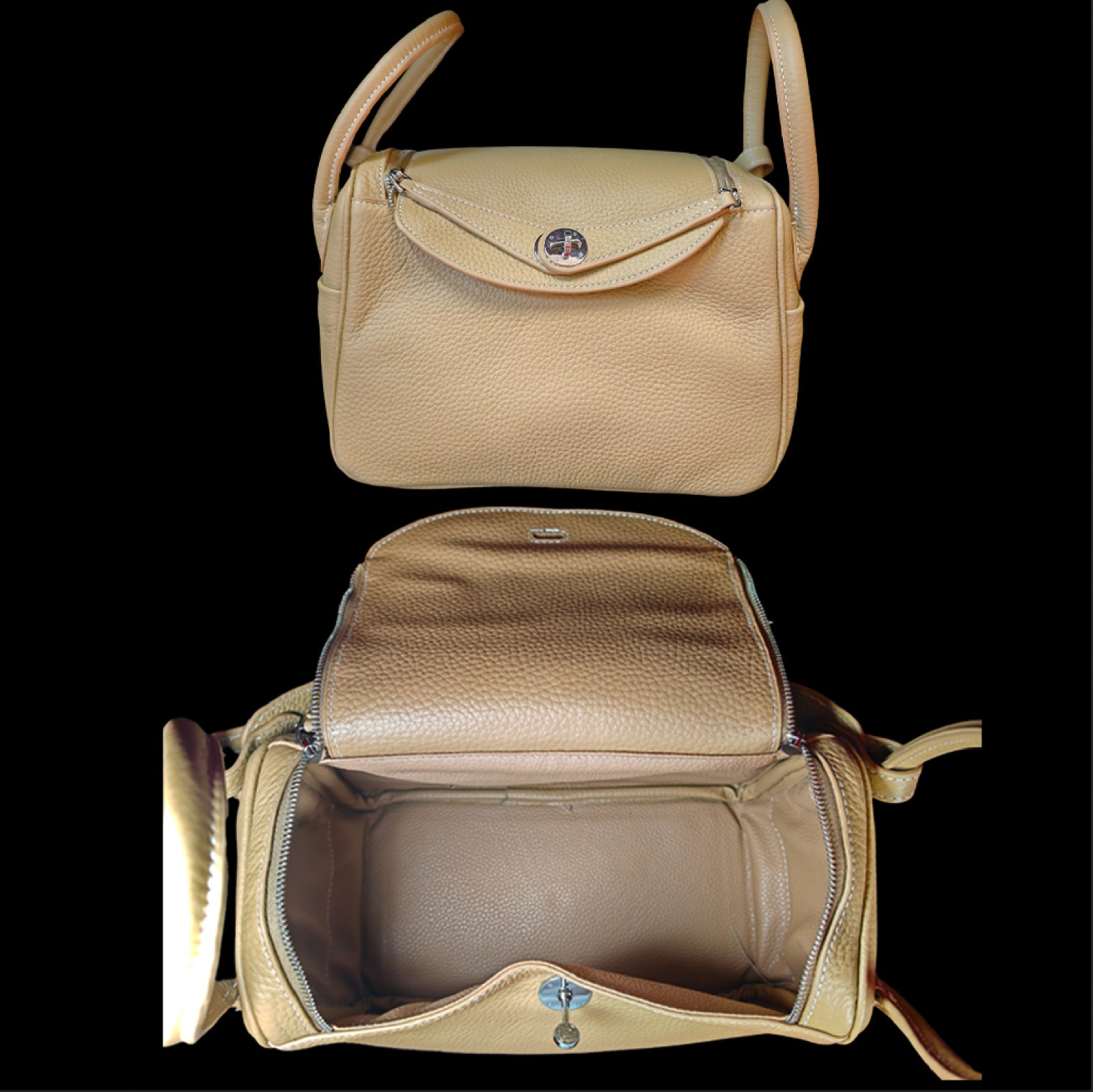 高端高品質豬籠入水豬乸包 (大)|DELUXE & PREMIUM QUALITY WEALTH FLOW IN FEMALE PIGGY BAG LARGE (KHAKI)