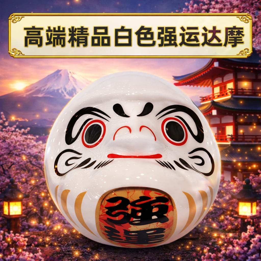 高端精品白色小達摩