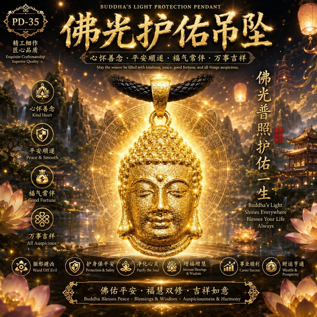 【佛光护佑】 Buddha's Light / Halo of Light