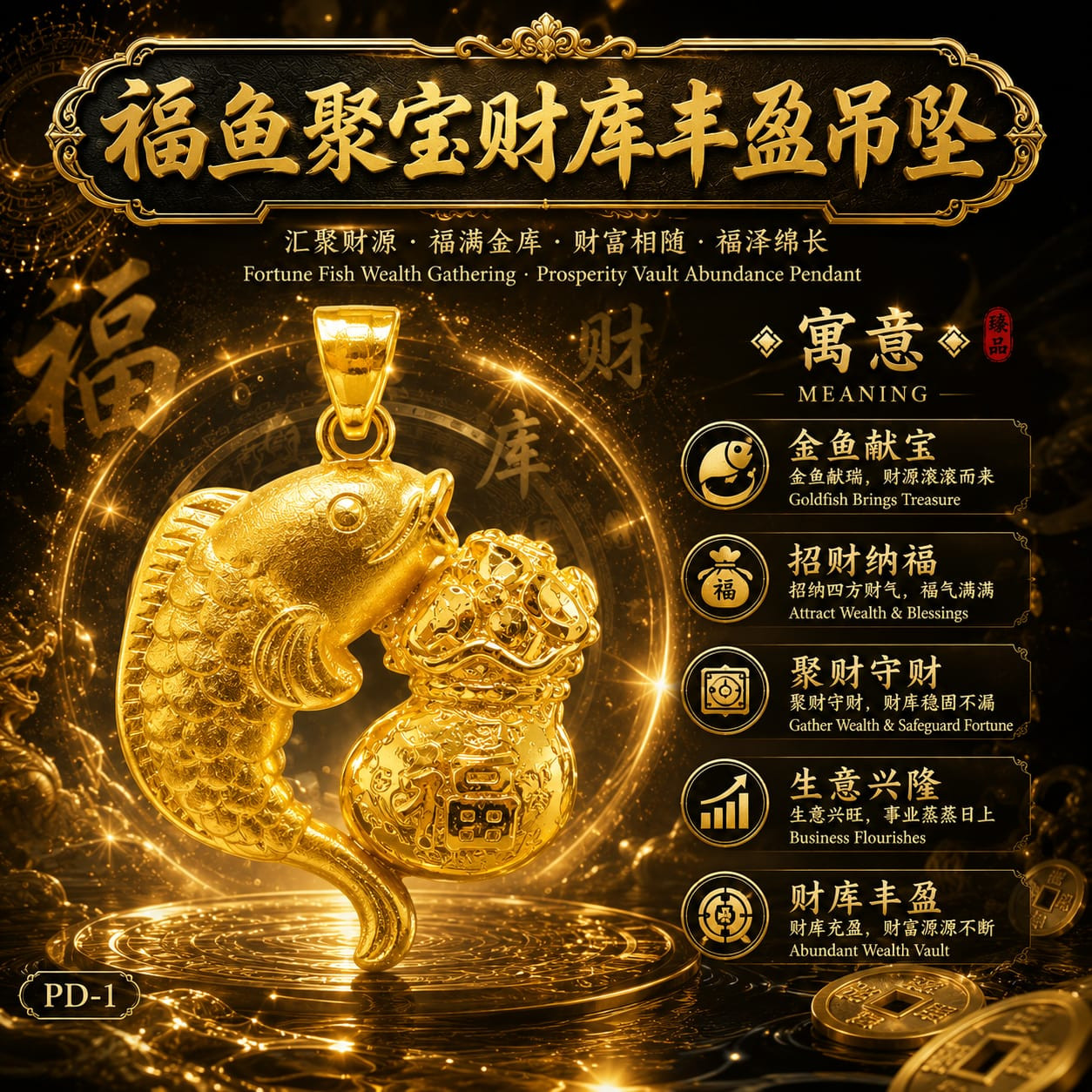 【福鱼聚宝】[Abundant Fish Gathering Treasures]