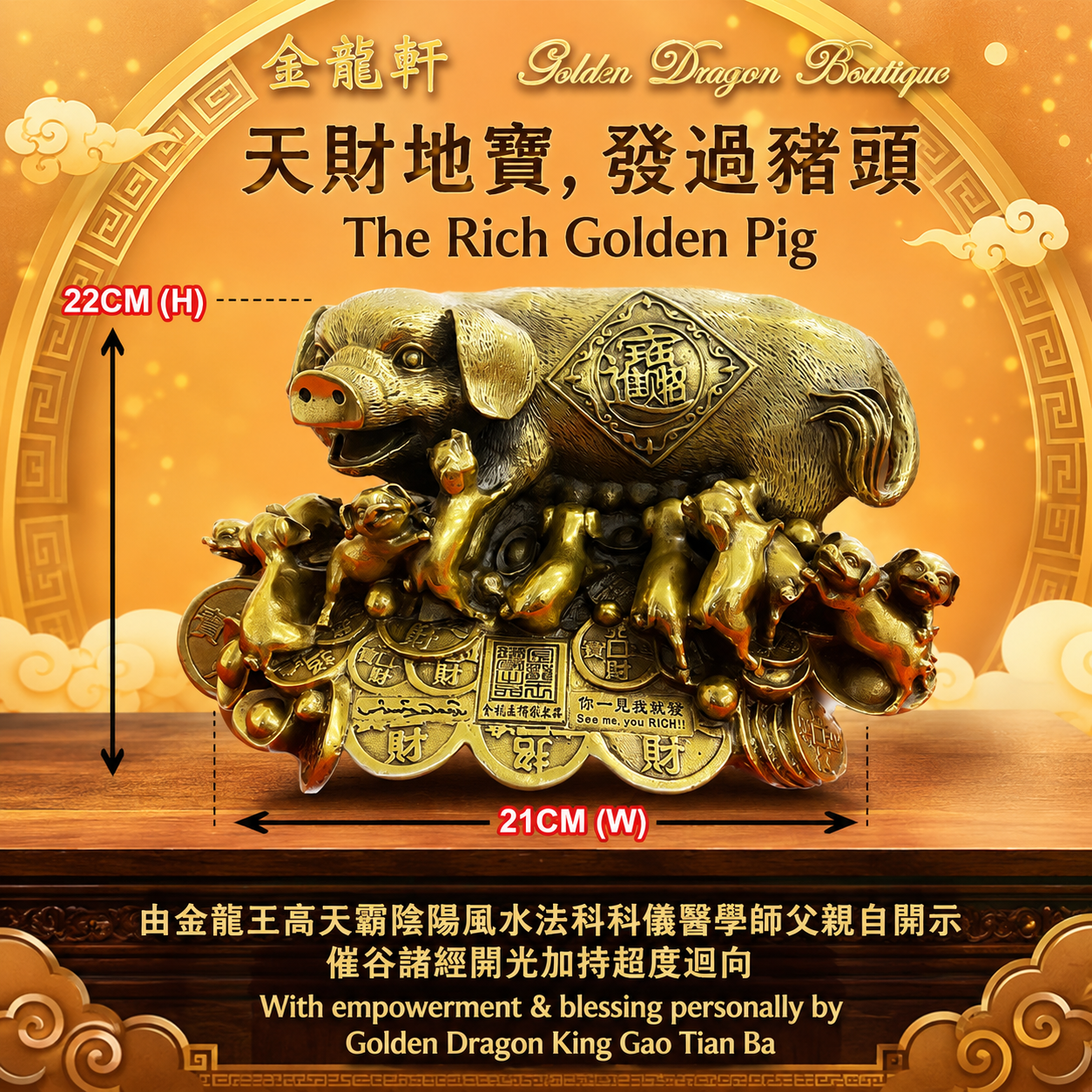 天財地寶，發過豬頭 | The Rich Golden Pig