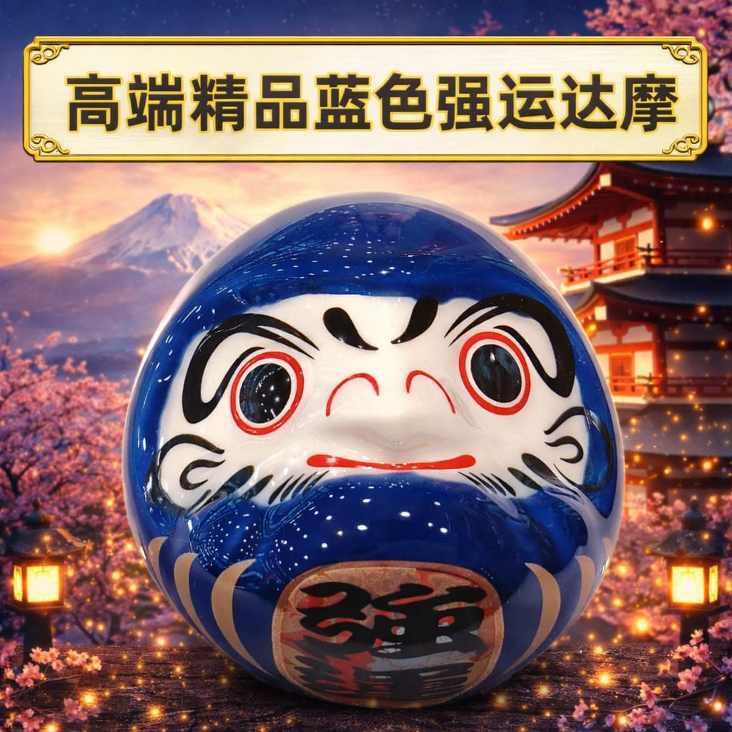 高端精品藍色小達摩